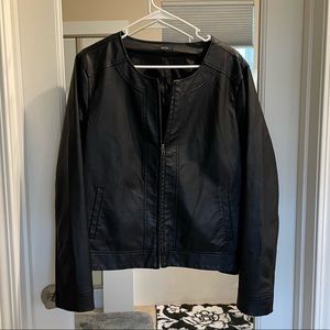 Faux leather jacket